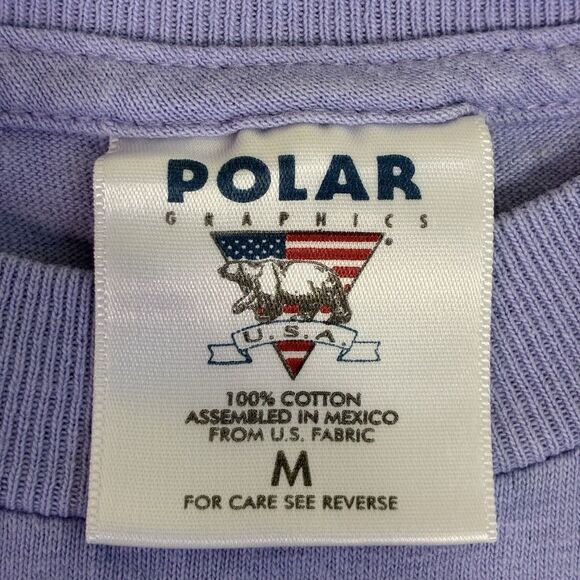 Polar Graphics Hummer Time Hummingbird Floral T-Shirt Purple Men’s M USA Art - Picture 6 of 7